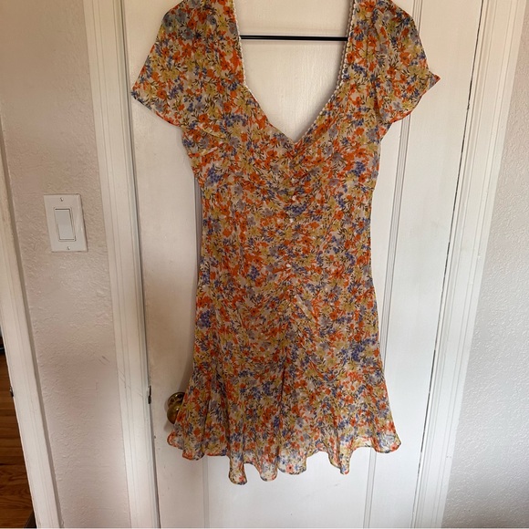 ASTR the label so smitten mini dress in tangerine - Picture 4 of 8